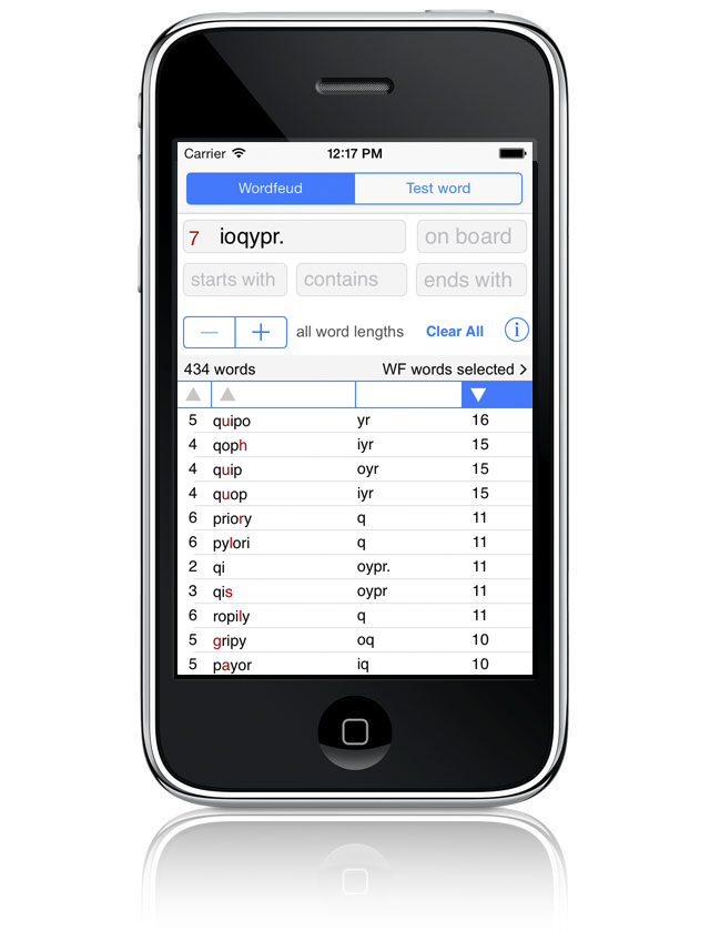 Wordsfinder For Wordfeud Iphone